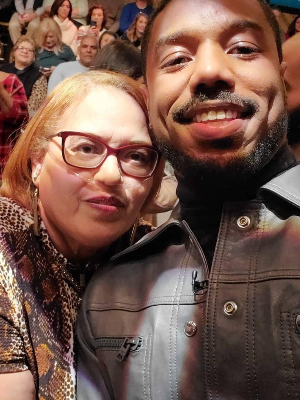 Mom found a new lease on life through talk shows . This was  at Kelly & Ryan. Michael B Jordan was very nice she said.