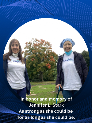 Jen and me on her last Sjgren's Walk October 1, 2022.  She passed almost 5 months later February 27, 2023.